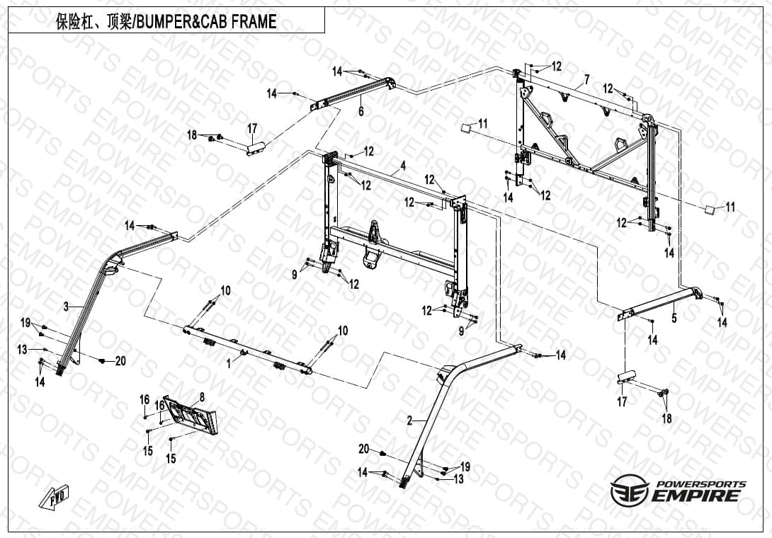 F23 — BUMPER & CAB FRAME