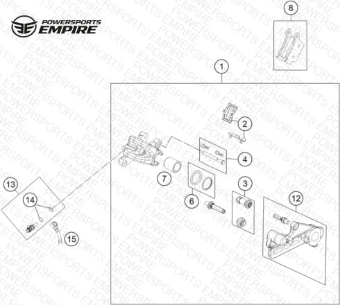 REAR BRAKE CALIPER