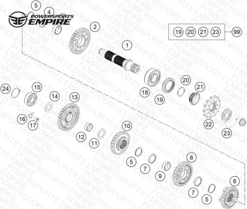 TRANSMISSION II - COUNTERSHAFT