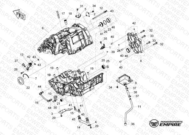 E01-1 — UPPER & LOWER CRANKCASE(1)