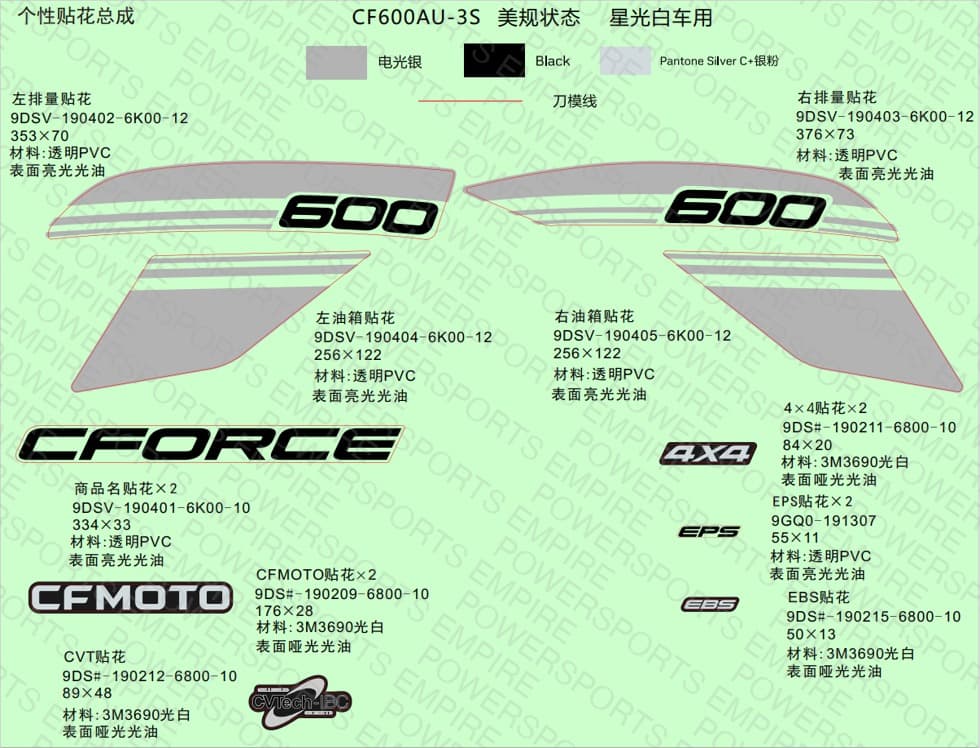F19-1-C — DECAL KITS(NUBULA WHITE)