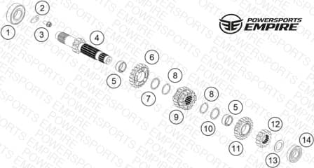TRANSMISSION I - MAIN SHAFT