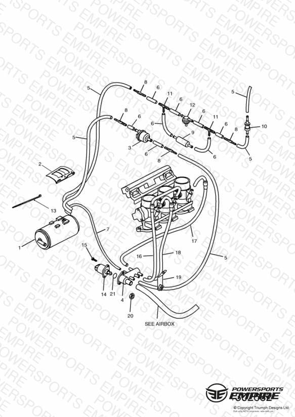 Evaporative Loss Equipment 885cc Engine