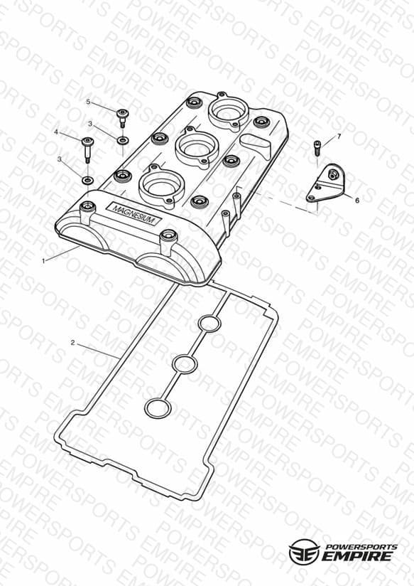 Cam Cover 885cc Engine