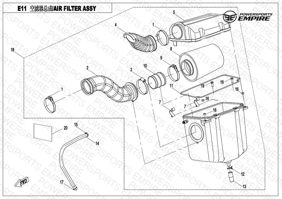 E11-NEW — AIR FILTER ASSY - NEW