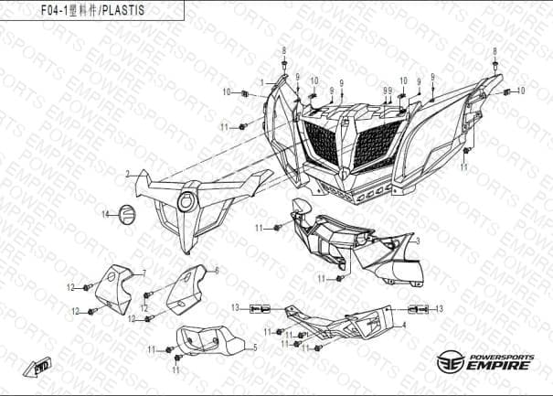 F04-1 — PLASTIC PARTS