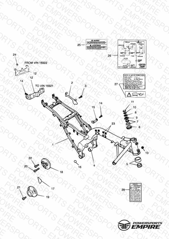 Main Frame & Fittings Sprint/Sprint Sport