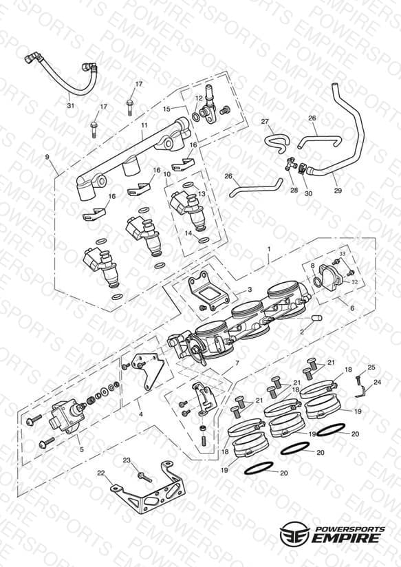 Throttles, Injectors and Fuel Rail