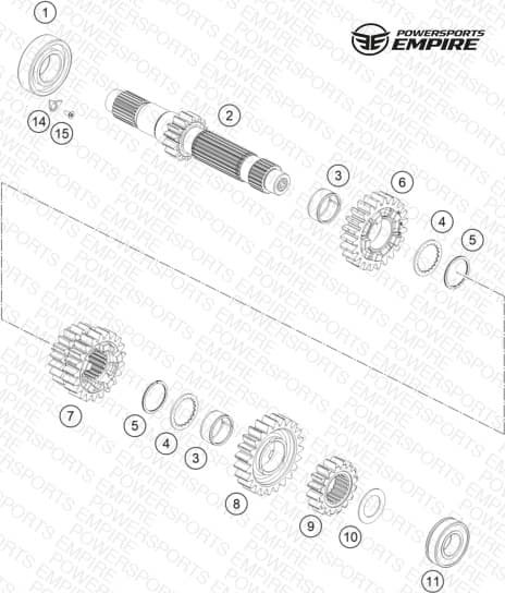 TRANSMISSION I - MAIN SHAFT