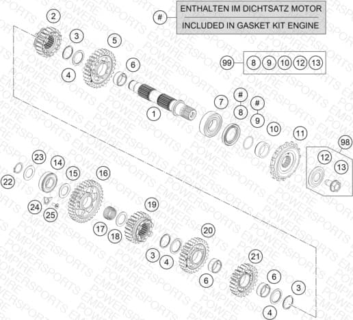 TRANSMISSION II - COUNTERSHAFT