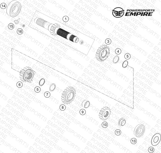 TRANSMISSION I - MAIN SHAFT