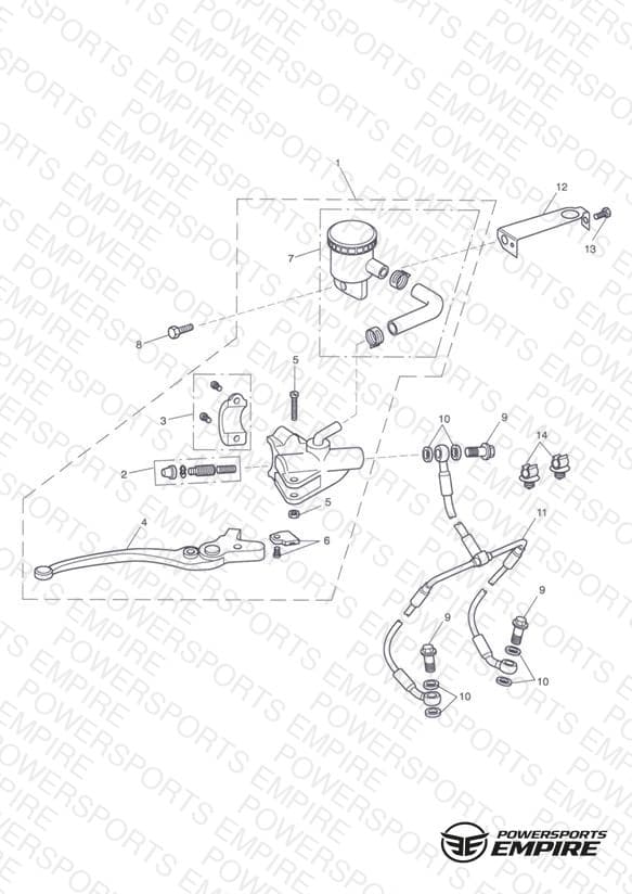 Front Brake Master Cylinder & Hoses