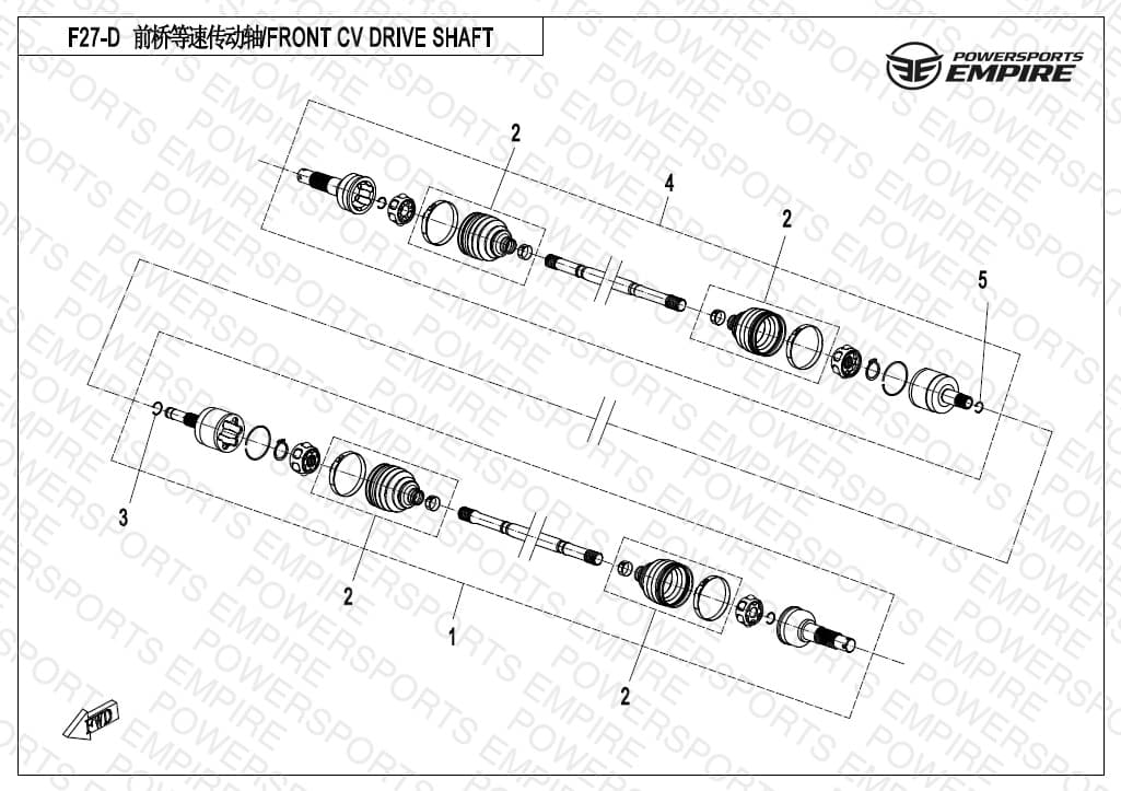 F27-D — FRONT CV SHAFT