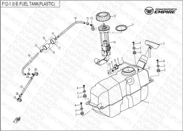 F12-1 — FUEL TANK(PLASTIC)
