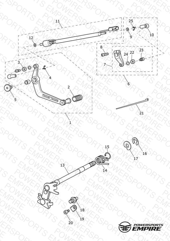 Gear Change Mechanism - Street Triple Rx Only