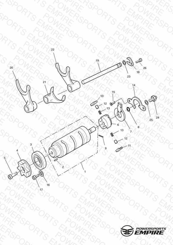 Gear Selector Drum