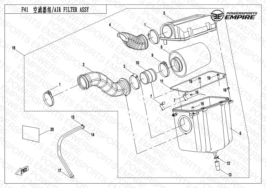 F41 — AIR FILTER ASSY