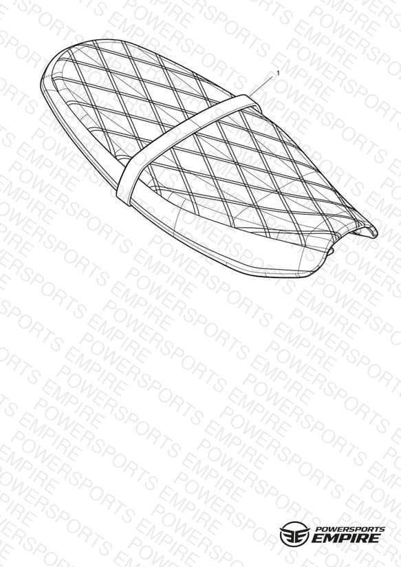 Seat Assembly, Quilted, Brown