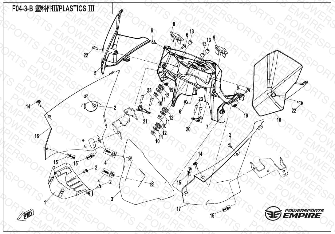F04-3-B — PLASTICS 3(BIG WINDSHIELD)