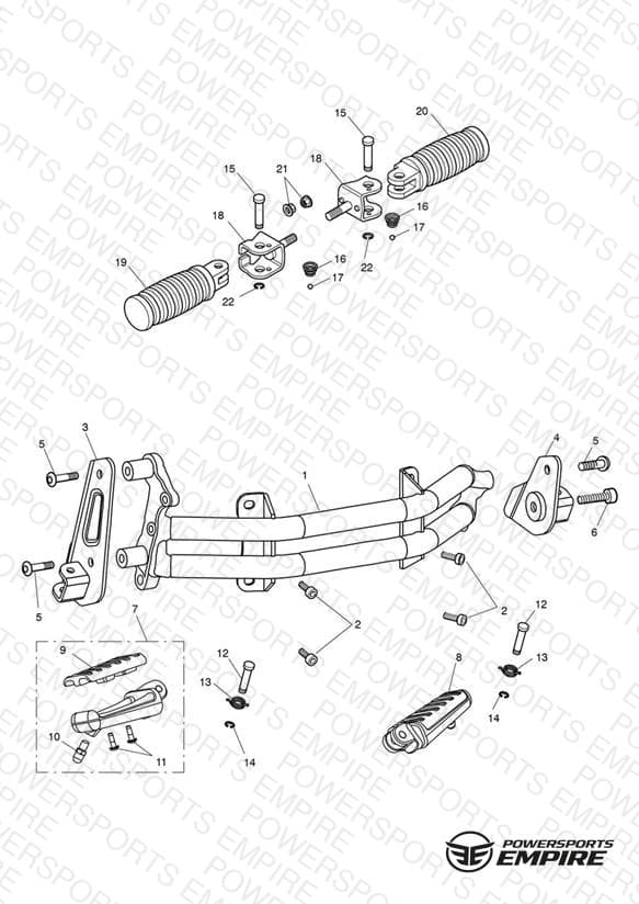 Footrests & Mountings 617621 >