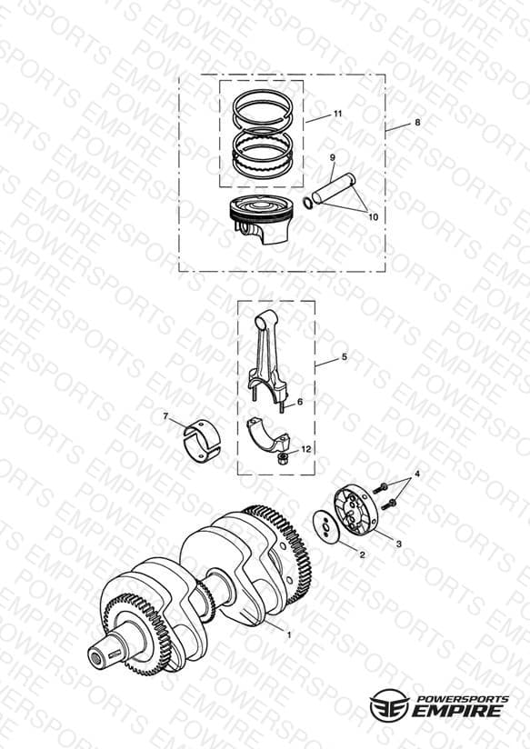Crankshaft, Connecting Rod & Pistons
