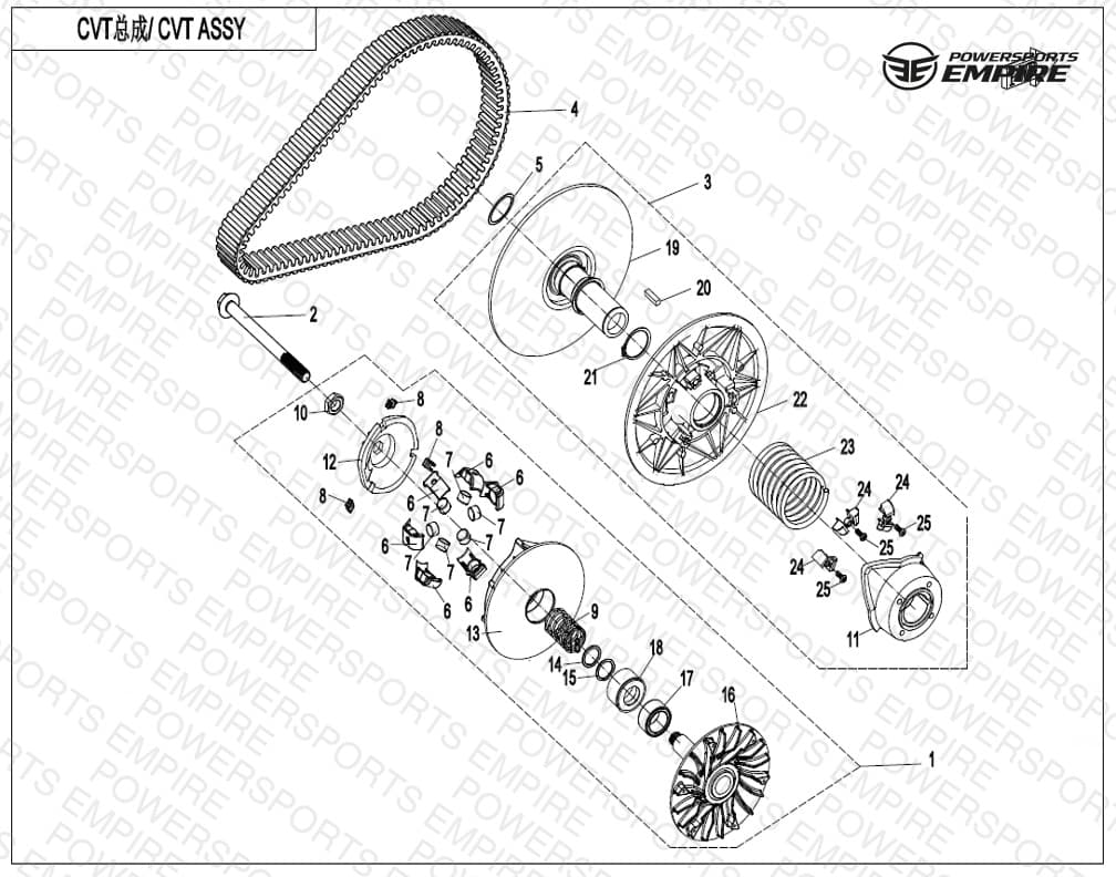 E05 — CLUTCH & CVT ASSY.