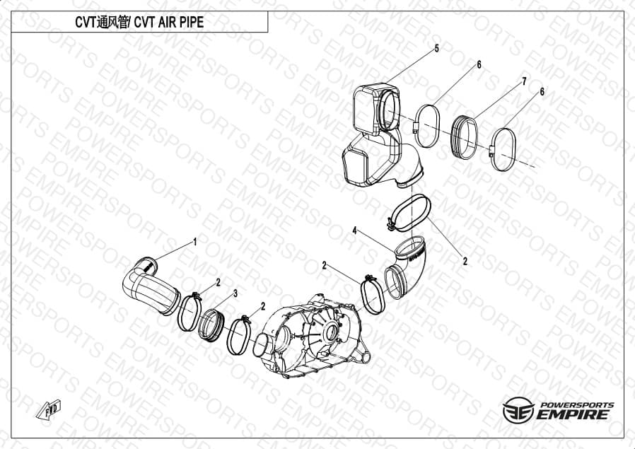 F00-2 — CVT AIR PIPE&SIDE COVER
