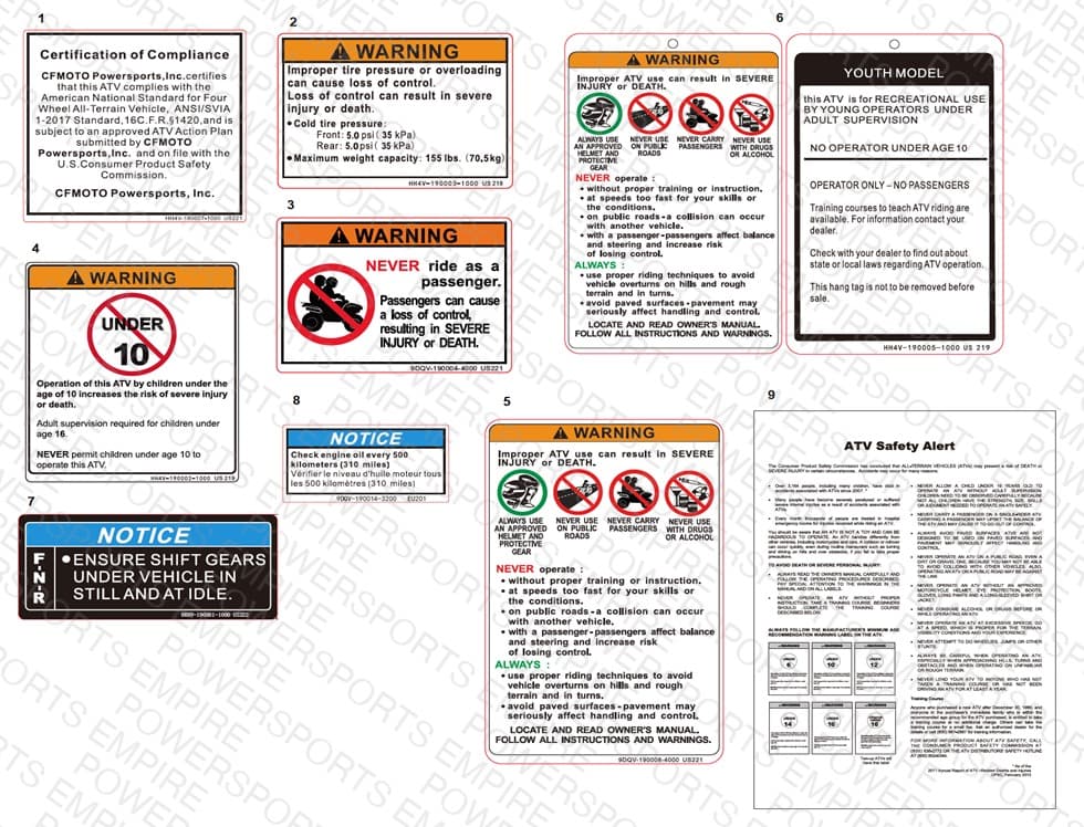 F19-1-C — WARNING DECAL(EPA49)