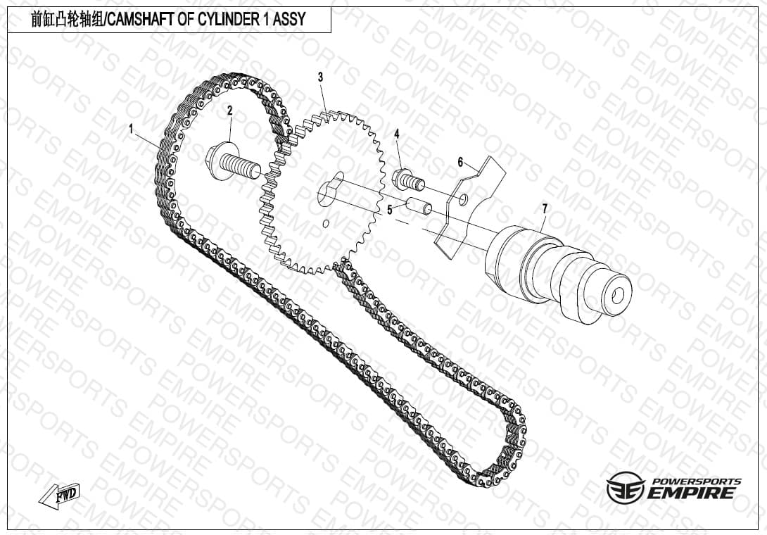 E02-4 — CAMSHAFT OF CYLINDER 1 ASSY