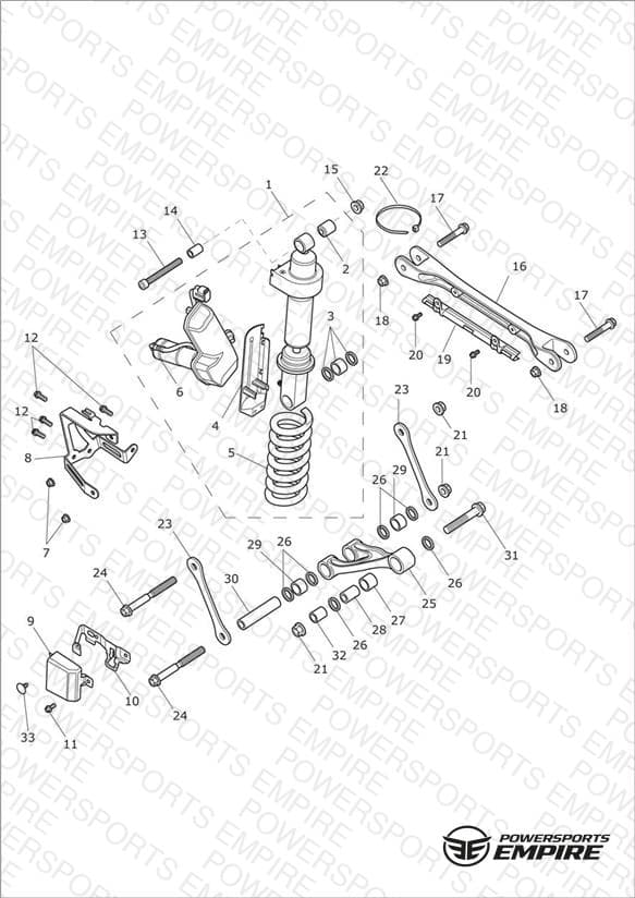 Rear Suspension Unit & Linkage