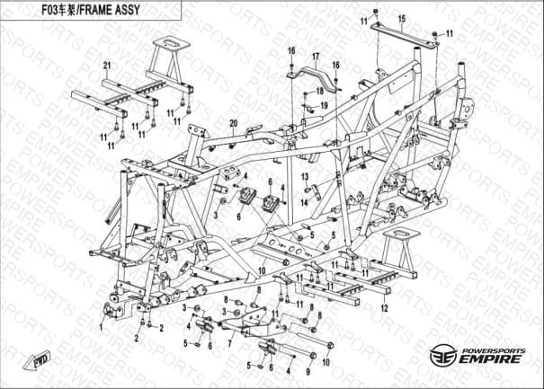 F03 — FRAME ASSY