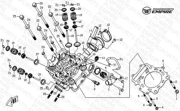 E08 — CYLINDER HEAD