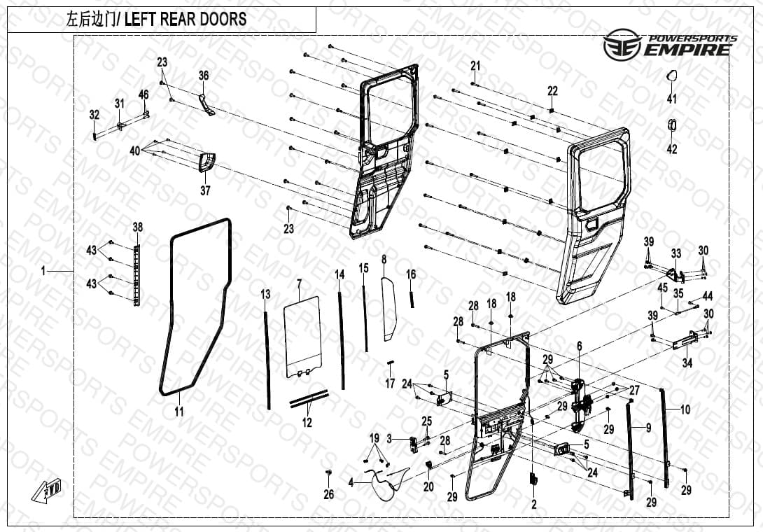 F37-3 — LEFT REAR DOOR