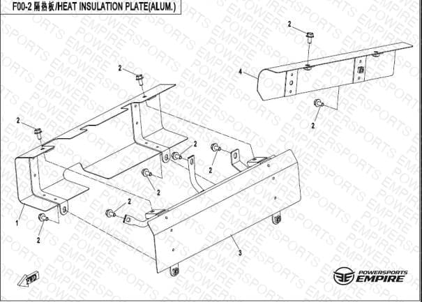 F00-2 — HEAT INSULATION PLATE(ALUM)