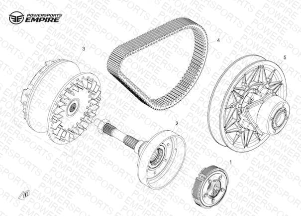 E17 — CLUTCH AND CVT ASSY