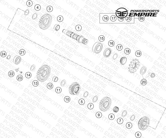TRANSMISSION II - COUNTERSHAFT