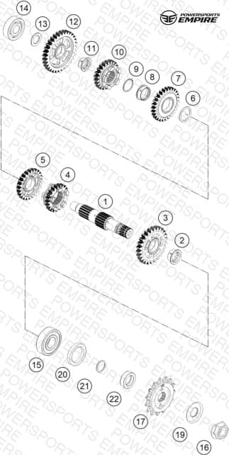 TRANSMISSION II - COUNTERSHAFT