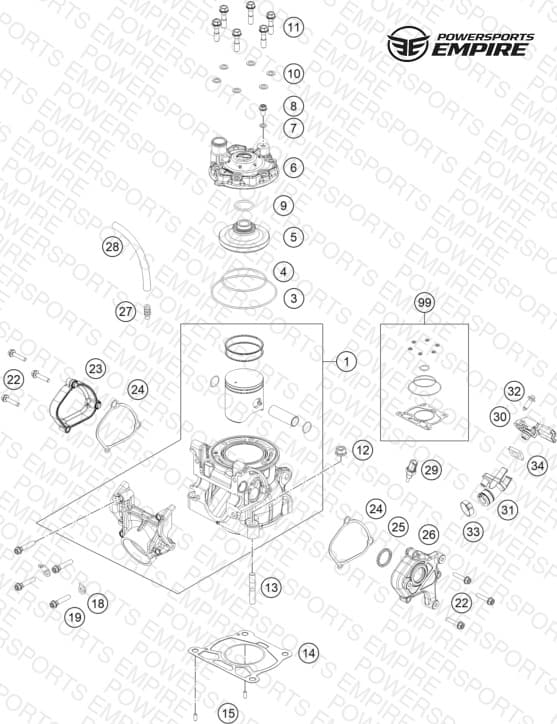 CYLINDER, CYLINDER HEAD