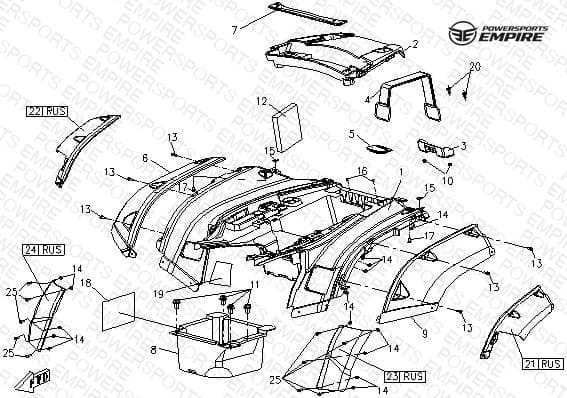 F10 — PLASTIC PARTS-IV