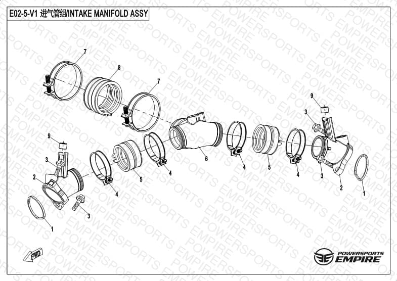 E02-5-V1 — INTAKE MANIFOLD ASSY