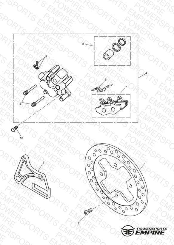Rear Brake Disc and Caliper