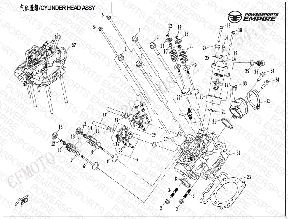 E02-2-V3 — CYLINDER HEAD ASSY