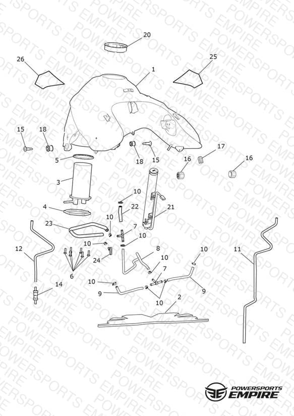 Fuel Tank, Fuel Pump & Fittings