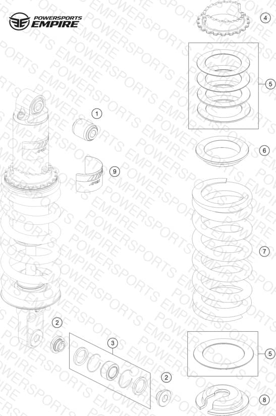 SHOCK ABSORBER DISASSEMBLED