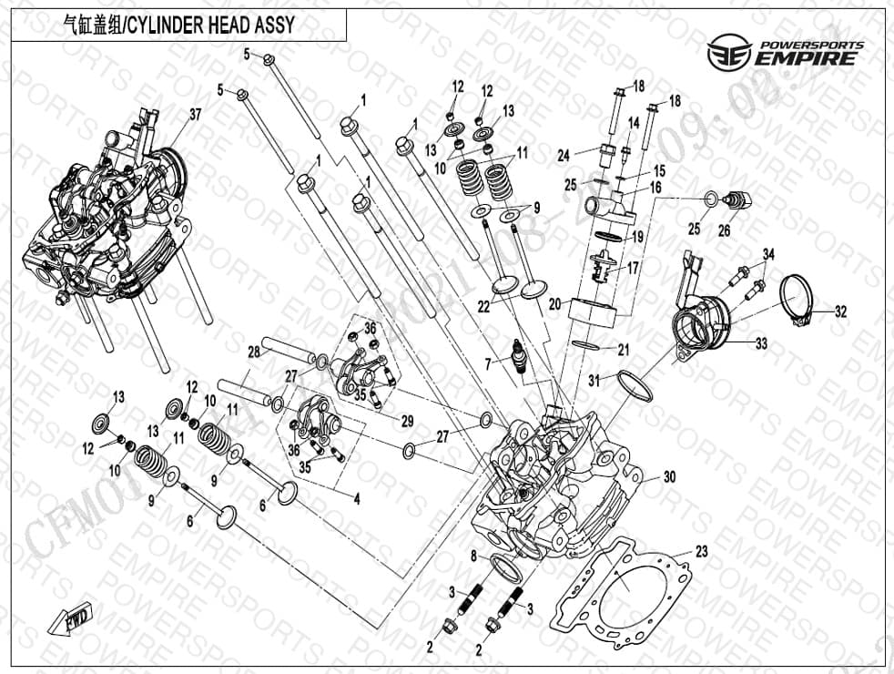 E02-2-B — CYLINDER HEAD ASSY.
