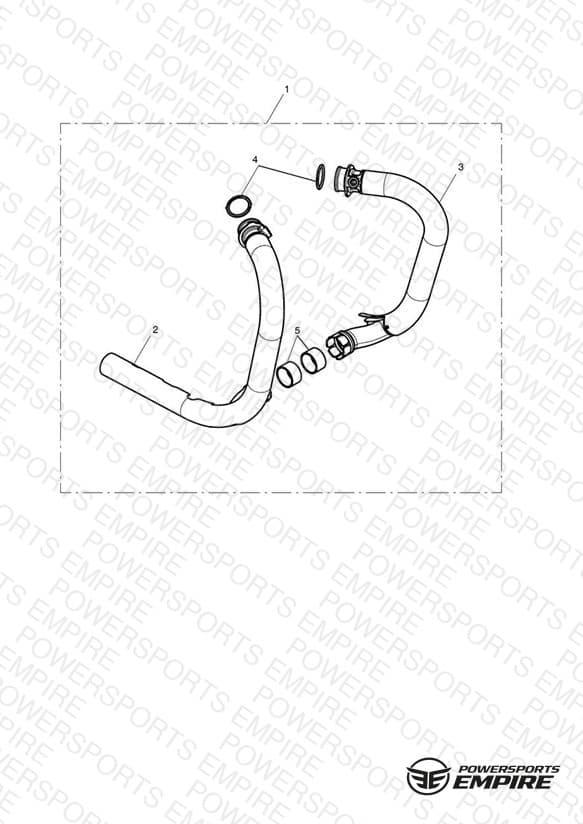 Exhaust Header Pair, Black