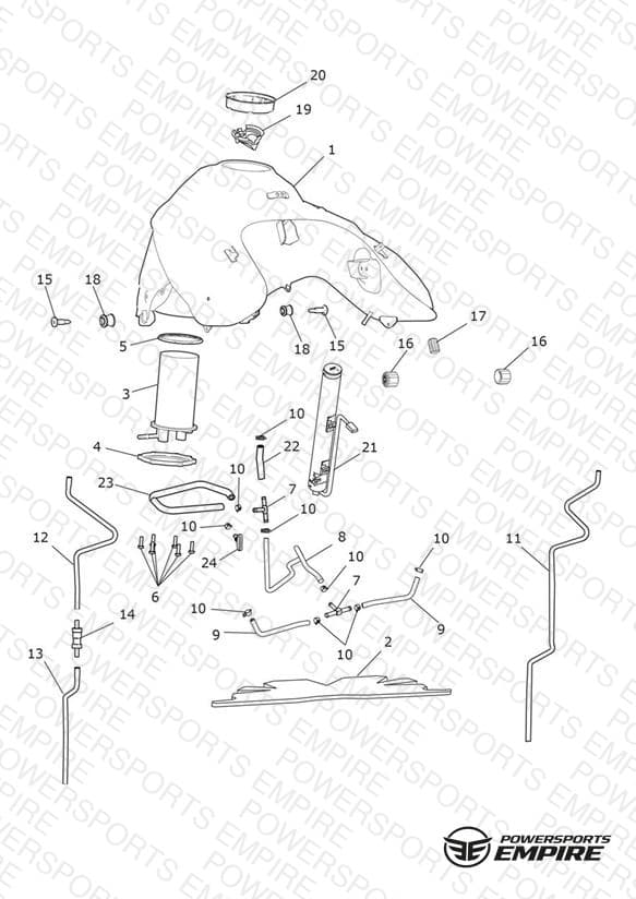 Fuel Tank, Fuel Pump & Fittings