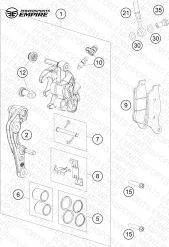 FRONT BRAKE CALIPER