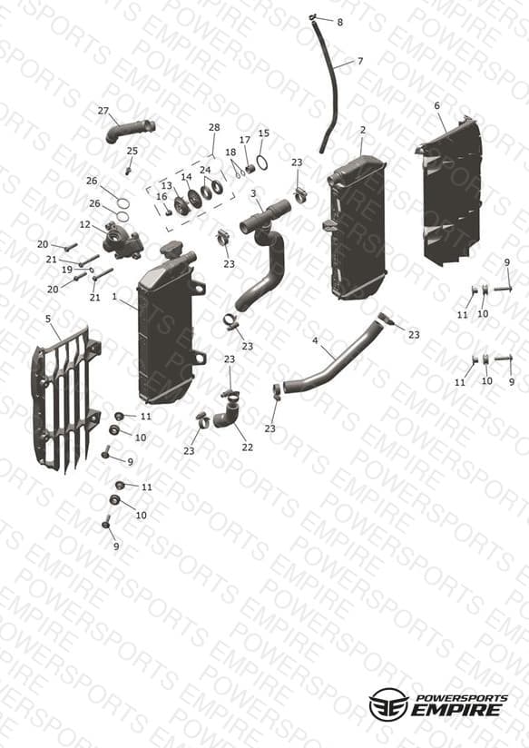 Radiator, Fan & Thermostat