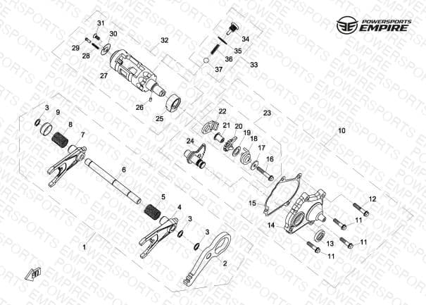 E24 — GEARSHIFT ASSY 3
